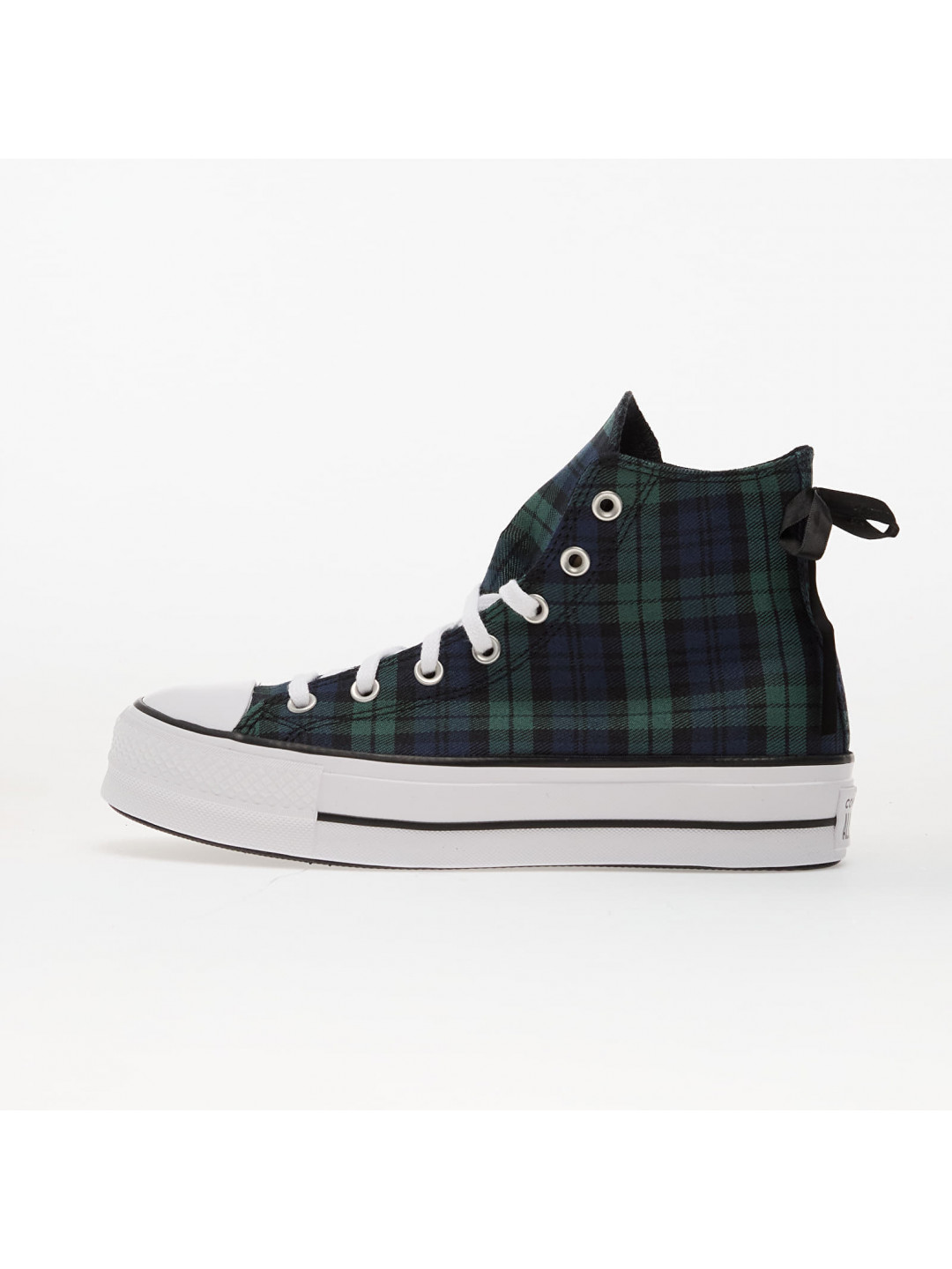 Tenisky Converse Chuck Taylor All Star Lift Platform Plaid Hi Navy Black White EUR 41